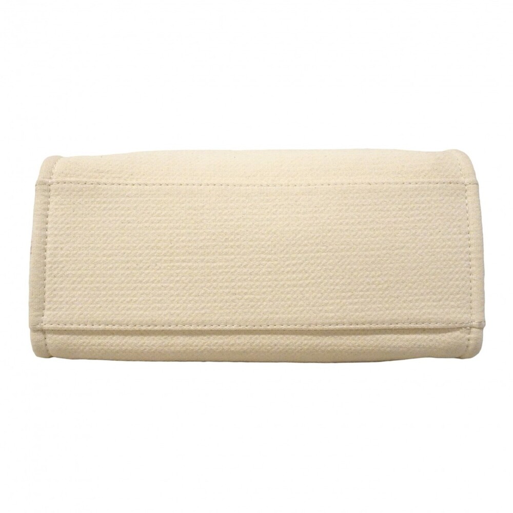 Chanel Deauville Canvas Handbag, White/Champagne, 2-way bag for women, P2877717 - Picture 3 of 14